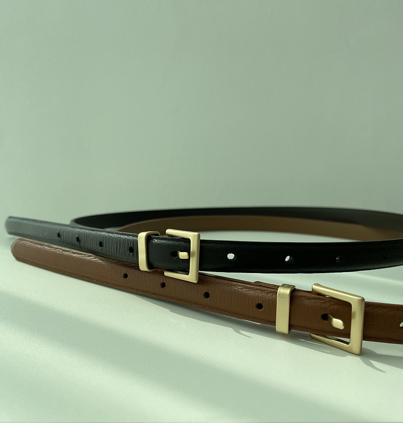 Point leather belt (양가죽 | 2 color)