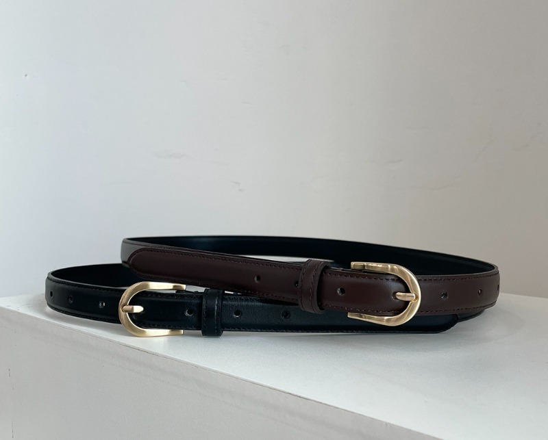 Basic leather belt (2color | 소가죽)