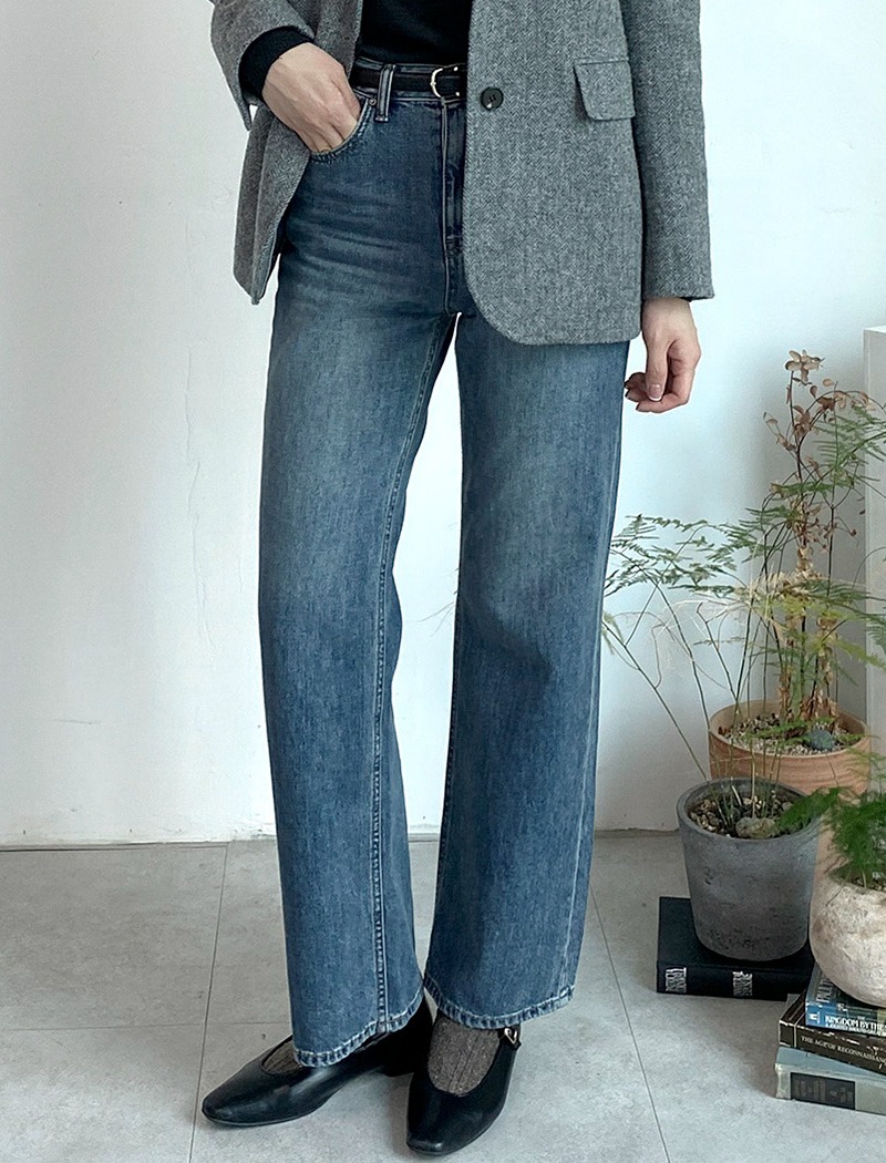 [바로배송] Autumn straight denim pants (미국 링사로 제작된 원단)