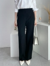 Straight trousers _ Black (셋업 가능한 제품)