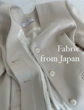 [Torisyang Made] Collarless blazer_ Light beige (Fabric from Japan | 셋업 가능한 제품)