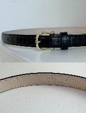 Buckle point leather belt (이태리 소가죽)